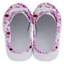 Pink Purple Daisies Design Flowers Half Slippers View4