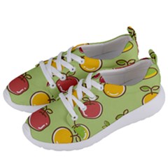 Seamless Pattern Healthy Fruit Women s Lightweight Sports Shoes