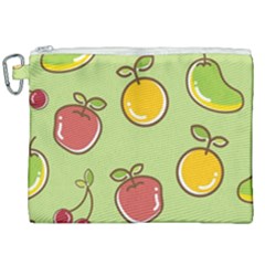 Seamless Pattern Healthy Fruit Canvas Cosmetic Bag (xxl) by Nexatart