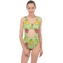 Seamless Pattern Healthy Fruit Center Cut Out Swimsuit View1