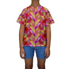 Geometric Kids  Short Sleeve Swimwear by luizavictorya72