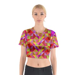 Geometric Cotton Crop Top by luizavictorya72