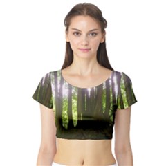 Tree of Trees Short Sleeve Crop Top