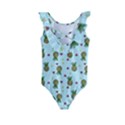 Pineapple Watermelon Fruit Lime Kids  Frill Swimsuit View2