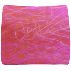 Pink Background Abstract Texture Seat Cushion by Nexatart