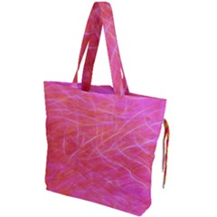 Pink Background Abstract Texture Drawstring Tote Bag