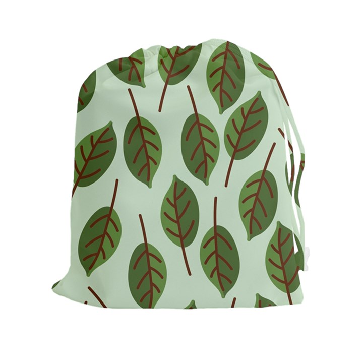 Design Pattern Background Green Drawstring Pouches (XXL)