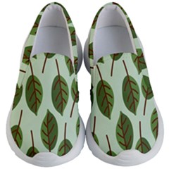 Design Pattern Background Green Kid s Lightweight Slip Ons by Nexatart