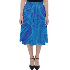 Abstract Pattern Art Desktop Shape Folding Skater Skirt by Nexatart