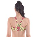 Seamless Pattern Healthy Fruit Plunge Bikini Top View2