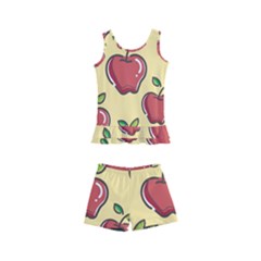 Seamless Pattern Healthy Fruit Kid s Boyleg Swimsuit by Nexatart