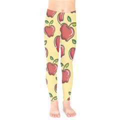 Seamless Pattern Healthy Fruit Kids  Legging by Nexatart