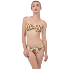 Seamless Pattern Healthy Fruit Classic Bandeau Bikini Set