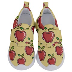 Seamless Pattern Healthy Fruit Velcro Strap Shoes