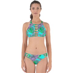 Painting Oil Leaves Nature Reason Perfectly Cut Out Bikini Set by Nexatart