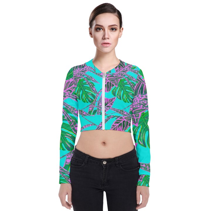 Painting Oil Leaves Nature Reason Zip Up Bomber Jacket