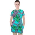 Painting Oil Leaves Nature Reason Women s Tee and Shorts Set View1