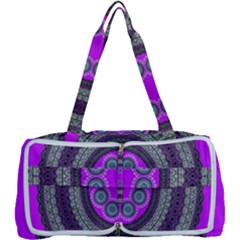 Round Pattern Ethnic Design Multi Function Bag	