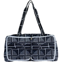 Pattern Op Art Black White Grey Multi Function Bag	