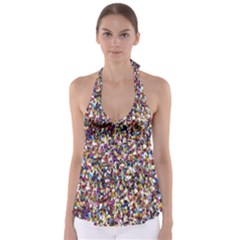 Pattern Abstract Decoration Art Babydoll Tankini Top by Nexatart