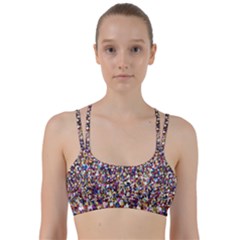 Pattern Abstract Decoration Art Line Them Up Sports Bra by Nexatart