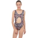 Pattern Abstract Decoration Art Center Cut Out Swimsuit View1