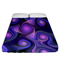 Abstract Pattern Fractal Wallpaper Fitted Sheet (king Size) by Nexatart