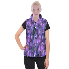 Abstract Pattern Fractal Wallpaper Women s Button Up Vest by Nexatart