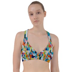 Mosaic Tiles Pattern Texture Sweetheart Sports Bra by Nexatart