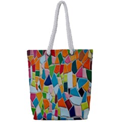 Mosaic Tiles Pattern Texture Full Print Rope Handle Tote (small) by Nexatart