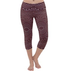 Design Pattern Abstract Capri Yoga Leggings