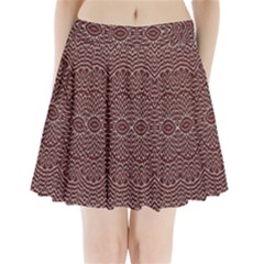 Design Pattern Abstract Pleated Mini Skirt