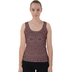 Design Pattern Abstract Velvet Tank Top