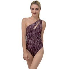 Design Pattern Abstract To One Side Swimsuit