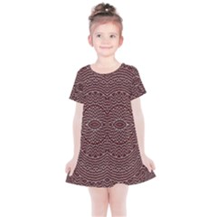 Design Pattern Abstract Kids  Simple Cotton Dress