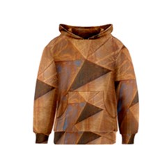 Steel Corten Steel Brown Steel Kids  Pullover Hoodie