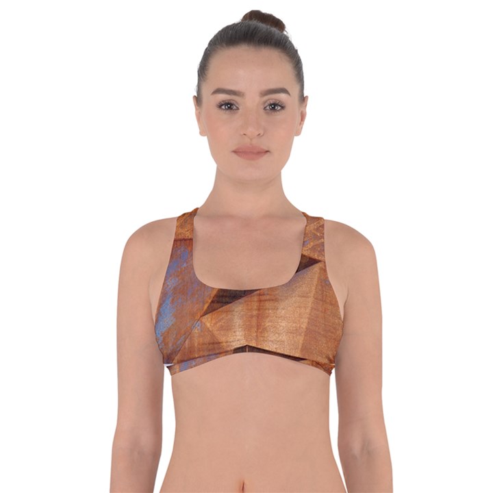 Steel Corten Steel Brown Steel Got No Strings Sports Bra