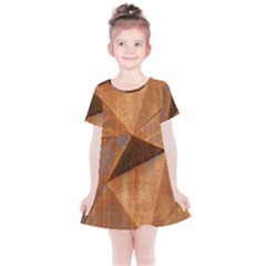 Steel Corten Steel Brown Steel Kids  Simple Cotton Dress