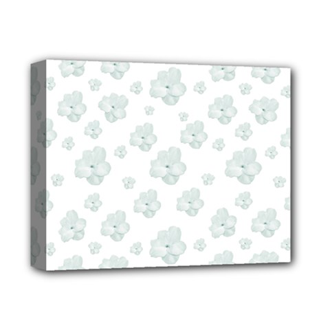 Pastel Floral Motif Pattern Deluxe Canvas 14  X 11  by dflcprints