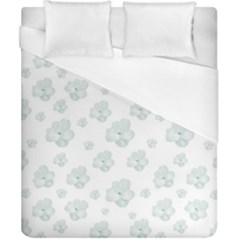 Pastel Floral Motif Pattern Duvet Cover (california King Size) by dflcprints