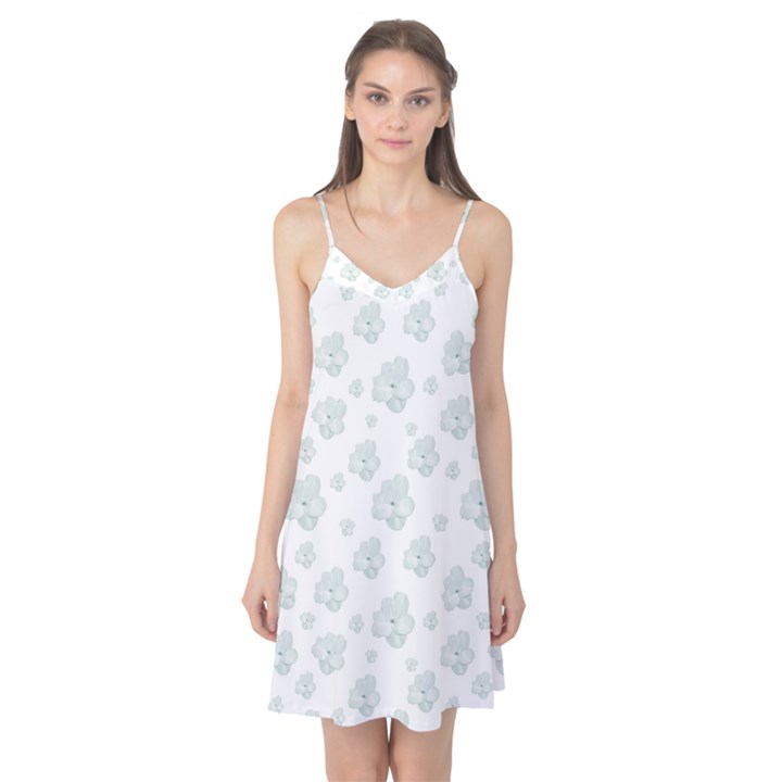 Pastel Floral Motif Pattern Camis Nightgown