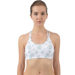 Pastel Floral Motif Pattern Back Web Sports Bra