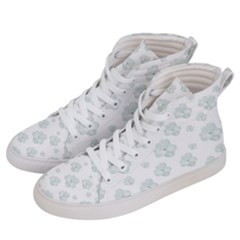 Pastel Floral Motif Pattern Women s Hi-top Skate Sneakers by dflcprints