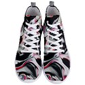 Pink and black smokey design by kiekie Strickland Men s Lightweight High Top Sneakers View1