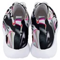 Pink and black smokey design by kiekie Strickland Men s Lightweight High Top Sneakers View4