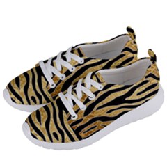 Golden Vector Embossed Golden Black Zebra Stripes Women s Lightweight Sports Shoes by flipstylezfashionsLLC