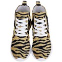 Golden vector embossed golden black zebra stripes Women s Lightweight High Top Sneakers View1