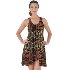 Gorgeous Aztec Design By Kiekie Strickland Show Some Back Chiffon Dress by flipstylezfashionsLLC