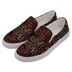 Gorgeous Aztec Design By Kiekie Strickland Men s Canvas Slip Ons by flipstylezfashionsLLC