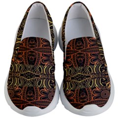 Gorgeous Aztec Design By Kiekie Strickland Kid s Lightweight Slip Ons by flipstylezfashionsLLC